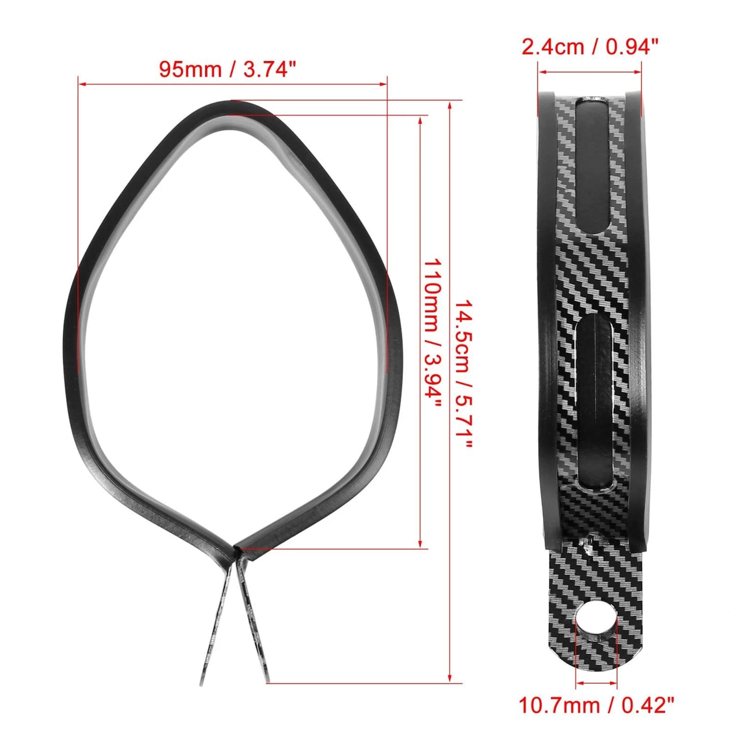 3.74" Hex Exhaust Band Joint Clamp Sleeve Pipe Stainless Steel for Motorcycle