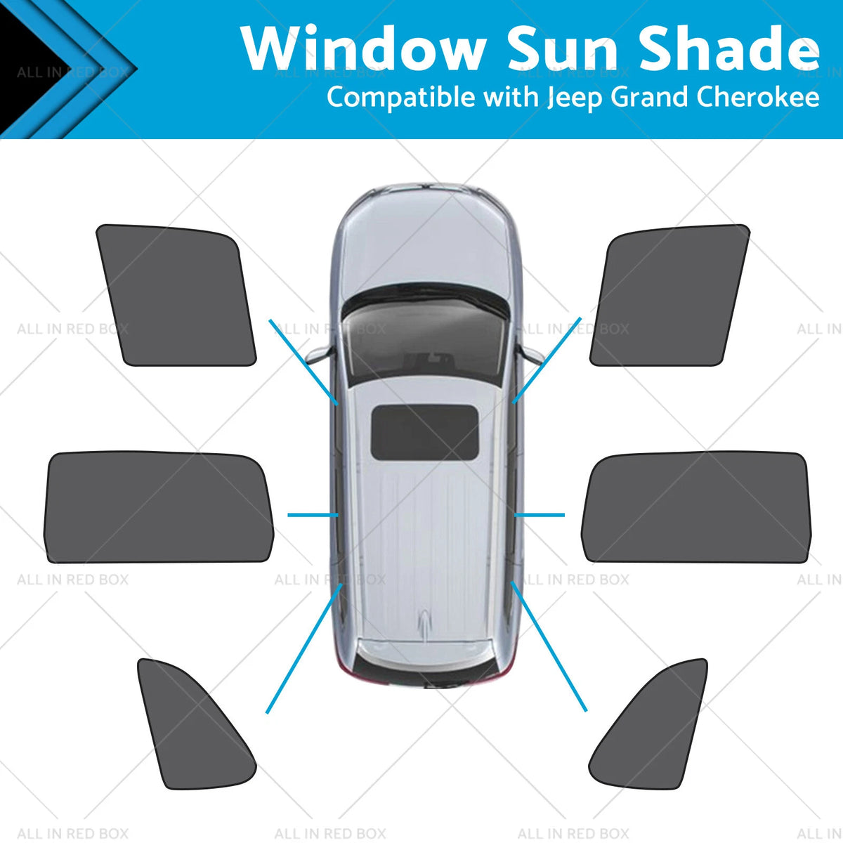 Magnetic Mesh Sun Shade for Jeep Grand Cherokee (2011-2023)