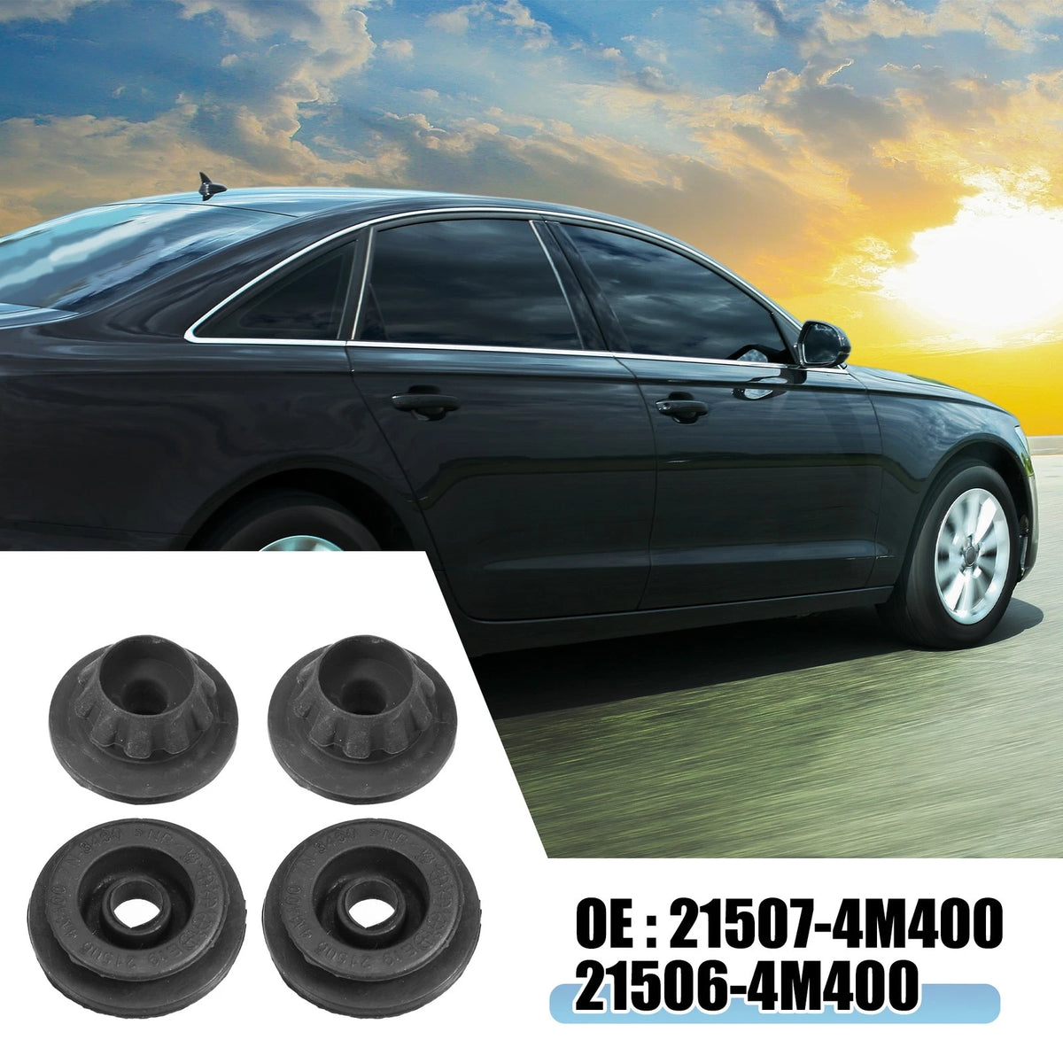 Radiator Mount Bushing for Nissan Altima Murano Quest (2002-2012) - Set of 4