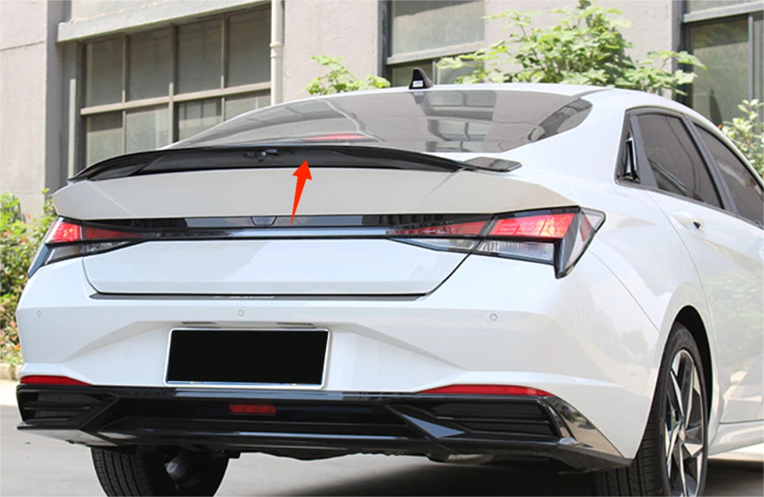 Unpainted ABS Rear Spoiler Wing for Hyundai Elantra 2021-2024 Sedan