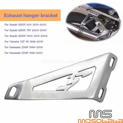 Exhaust Hanger Mount Bracket for Suzuki GSXR, Yamaha YZF R1, Kawasaki ZX6R