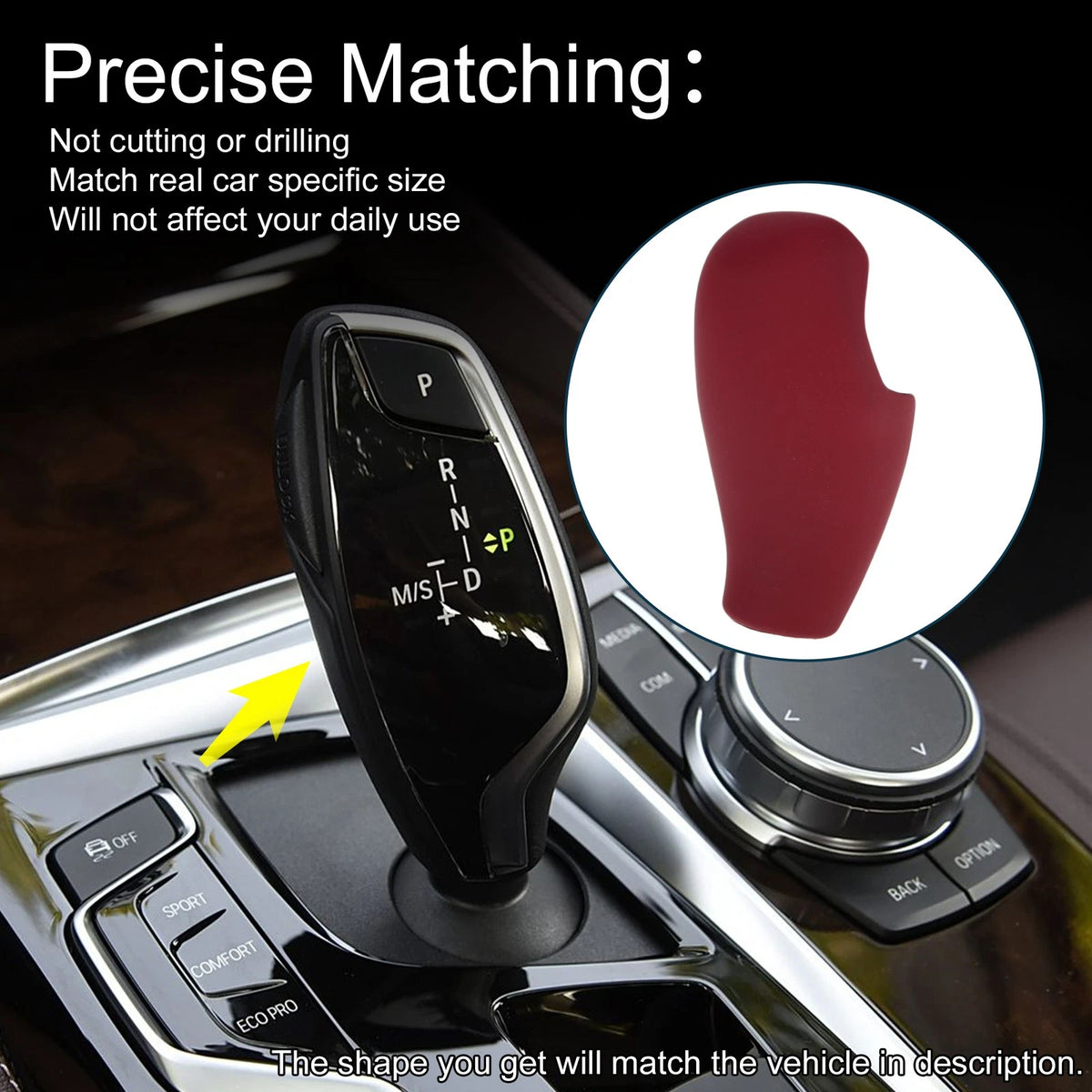 ABS Gear Shift Knob Cover Decal for BMW 5 6 7 Series G11 G12 G30 (2017-2023)