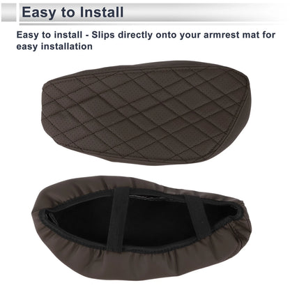 Deep Brown Center Console Cover for BMW X1 (2016-2022)
