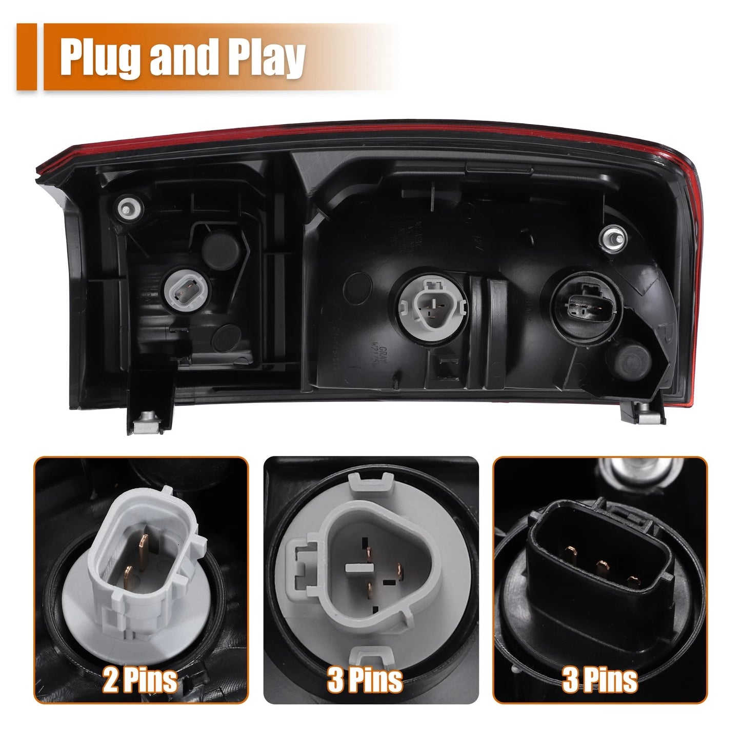 Right Side LED Tail Light Assembly for Toyota Tacoma (2016-2019)