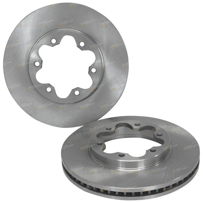2 x Front Disc Rotors + Brake Pads for Toyota Hiace KDH/TRH 200 (2005–2012)