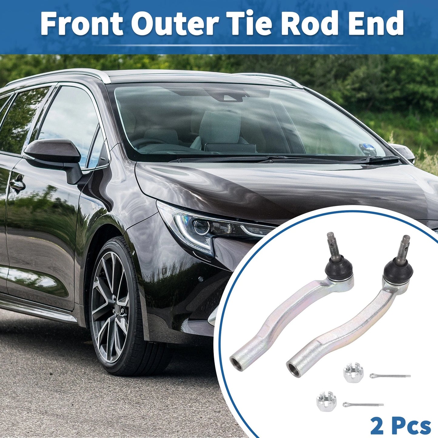 Front Outer Tie Rod Ends for Toyota Sienna (2011-2019)