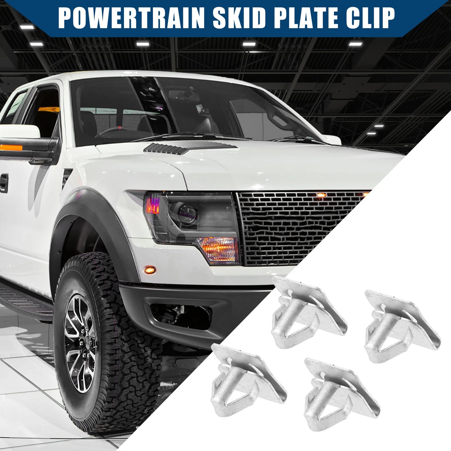 4 x W715288-S439 Front Skid Plate Clips for Ford F150 (2011-2020)