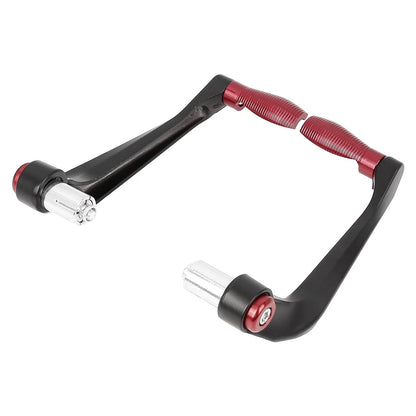 Pair 22mm Brake Clutch Lever Protector Hand Guard for Motorcycle Red
