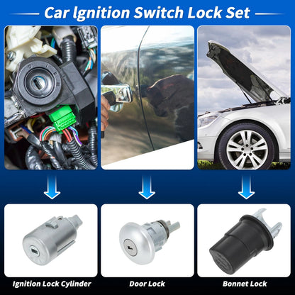 Door Lock Cylinder for Ford Transit MK8 (2014-2023) - 1 Set