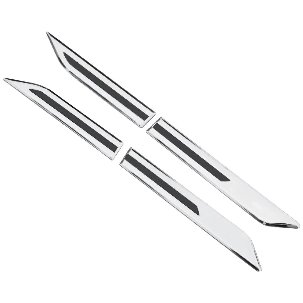 4 Pcs Car Front Door Side Panel Fender Sticker Covers for Universal Models