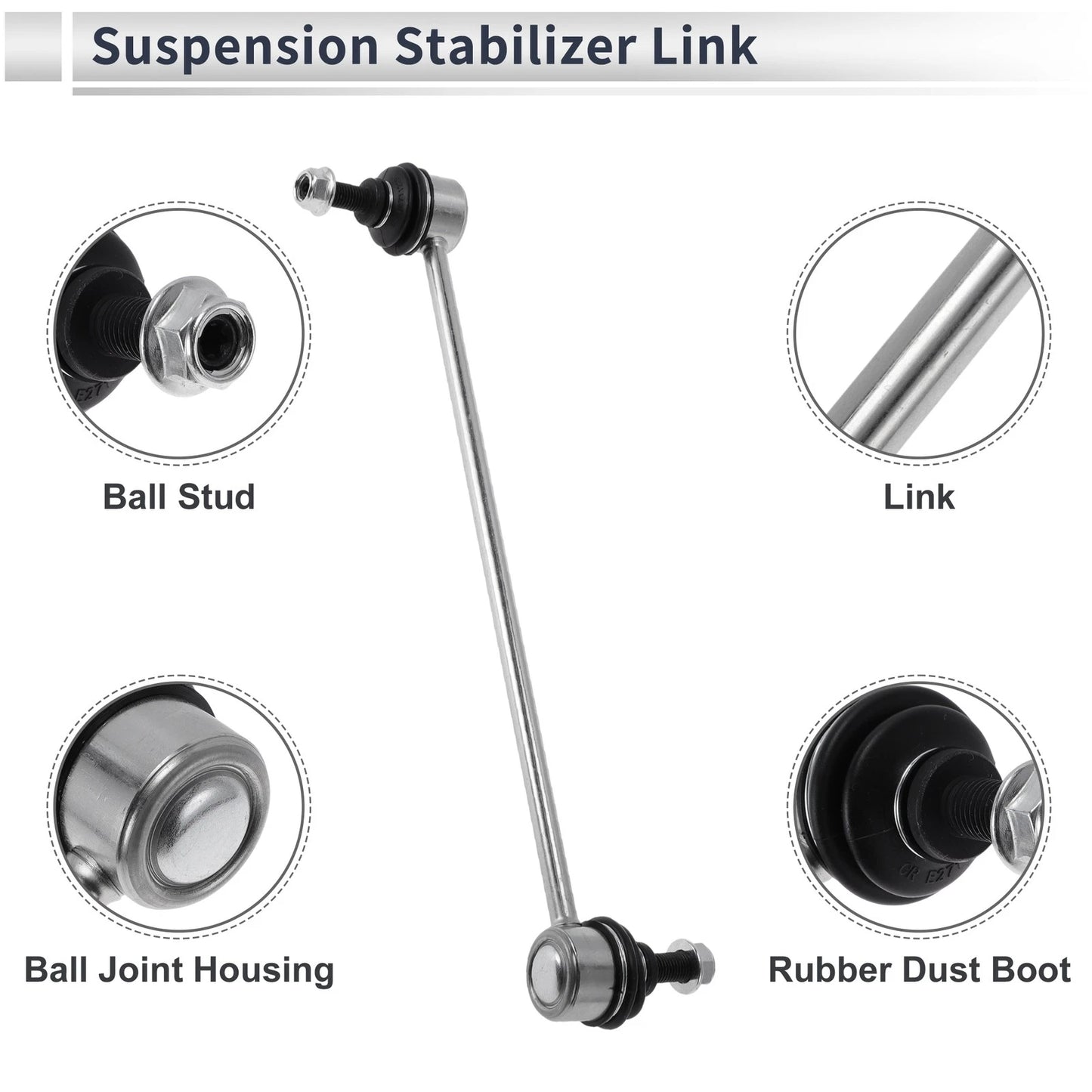 Stabilizer Bar Links for BMW 740i (1995-2001) - 2 x No Bushing