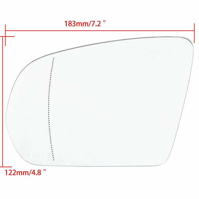 Heated Clear Mirror Glass for Mercedes-Benz S-Class, C-Class (2014-Present)