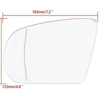 Heated Clear Mirror Glass for Mercedes-Benz S-Class, C-Class (2014-Present)