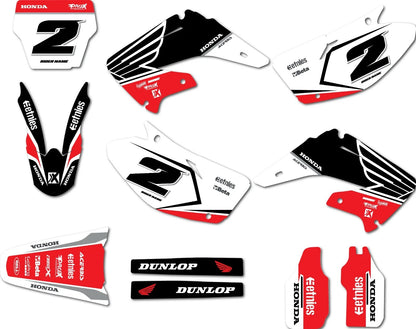 Honda CR 250 Sticker Kit Sprint Style Graphics for 2002-2012 Models