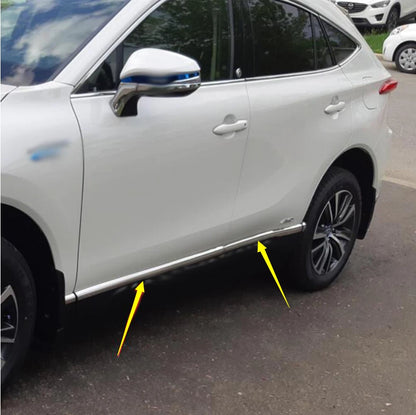 Stainless Steel Door Body Molding Trim Stripe for Toyota Harrier Venza (2020-2024)
