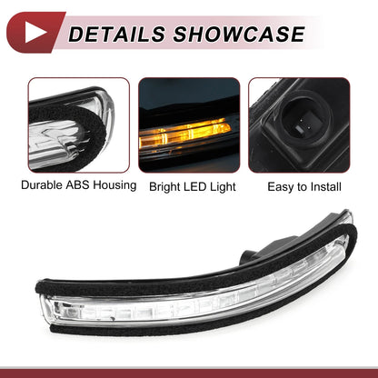 Right Mirror Turn Signal Light for KIA Rio 2012-2016 Black Clear