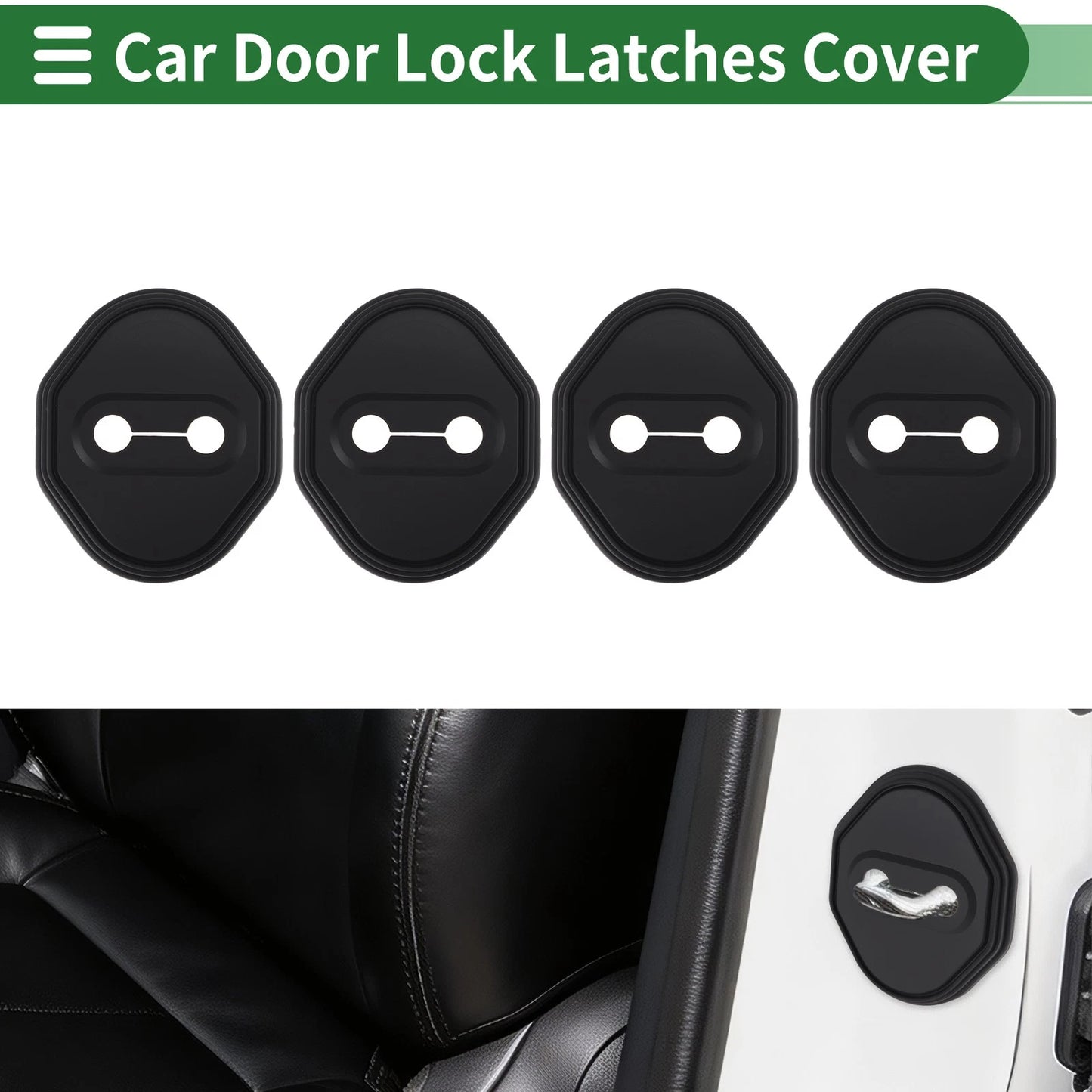 4 pcs / Car Door Lock Latches Cover for Toyota Land Cruiser 250 (2024–2025)