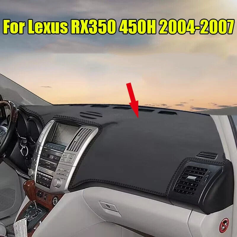 Leather Dashboard Dash Cover Dashmat Pad for Lexus RX350 450H (2004–2007)