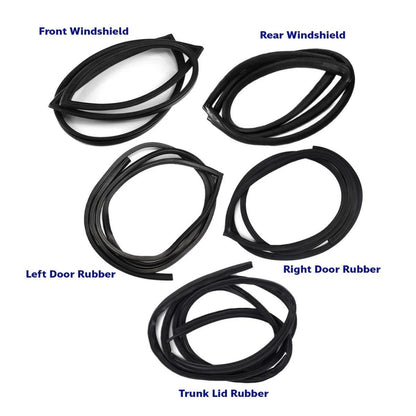 Set Weatherstrip Windshield Door Rubber Fit Nissan Datsun Sunny 1200 KB110 Coupe