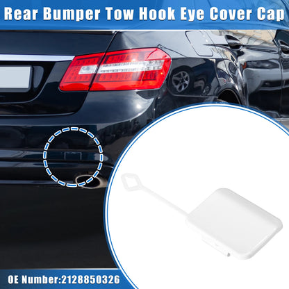 Rear Bumper Tow Hook Eye Hole Cap for Mercedes-Benz E550 Sedan (2010-2013)