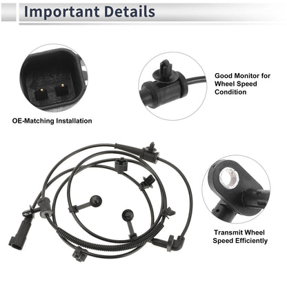 ABS Wheel Speed Sensor for Chevrolet Malibu (2013-2015) 1 x Rear Right