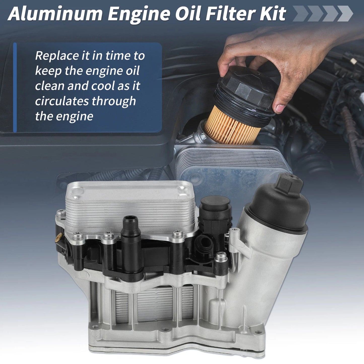 Engine Oil Filter Base Housing Assembly for BMW X3 X5 328D