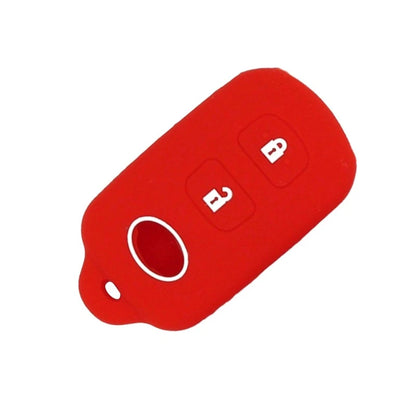 Red Silicone Smart Key Cover Case for Toyota Camry Corolla RAV4 Tacoma (2018-2023)