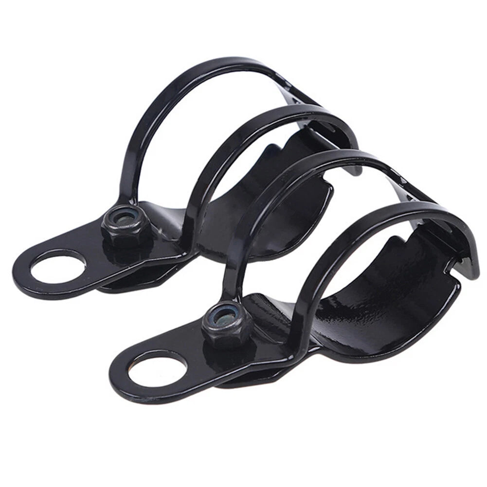 Fork Ear Clamp Turn Signal Light Mount Bracket for Harley Chopper Black
