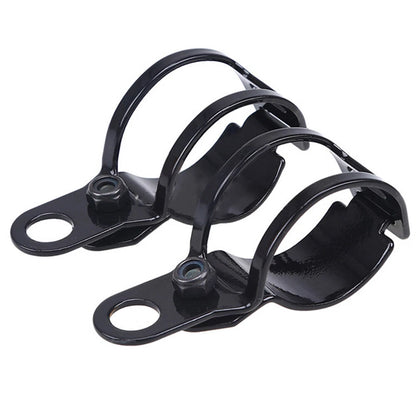 Fork Ear Clamp Turn Signal Light Mount Bracket for Harley Chopper Black