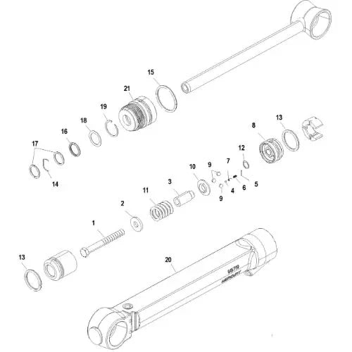 Power Trim Cylinder Seal Kit for Mercruiser MR/Alpha 1/Gen 2/Bravo