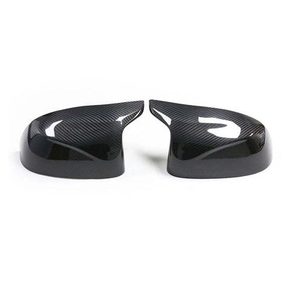 M Sport Carbon Fiber Side View Mirror Cover Cap Trim Fit For BMW X3M 2019-2022