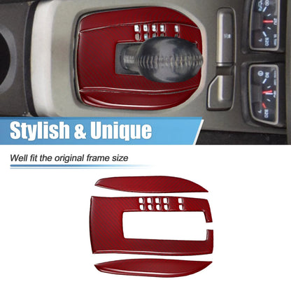 Gear Shift Box Trim Carbon Fiber Pattern Set for Chevrolet Camaro (2017-2019)