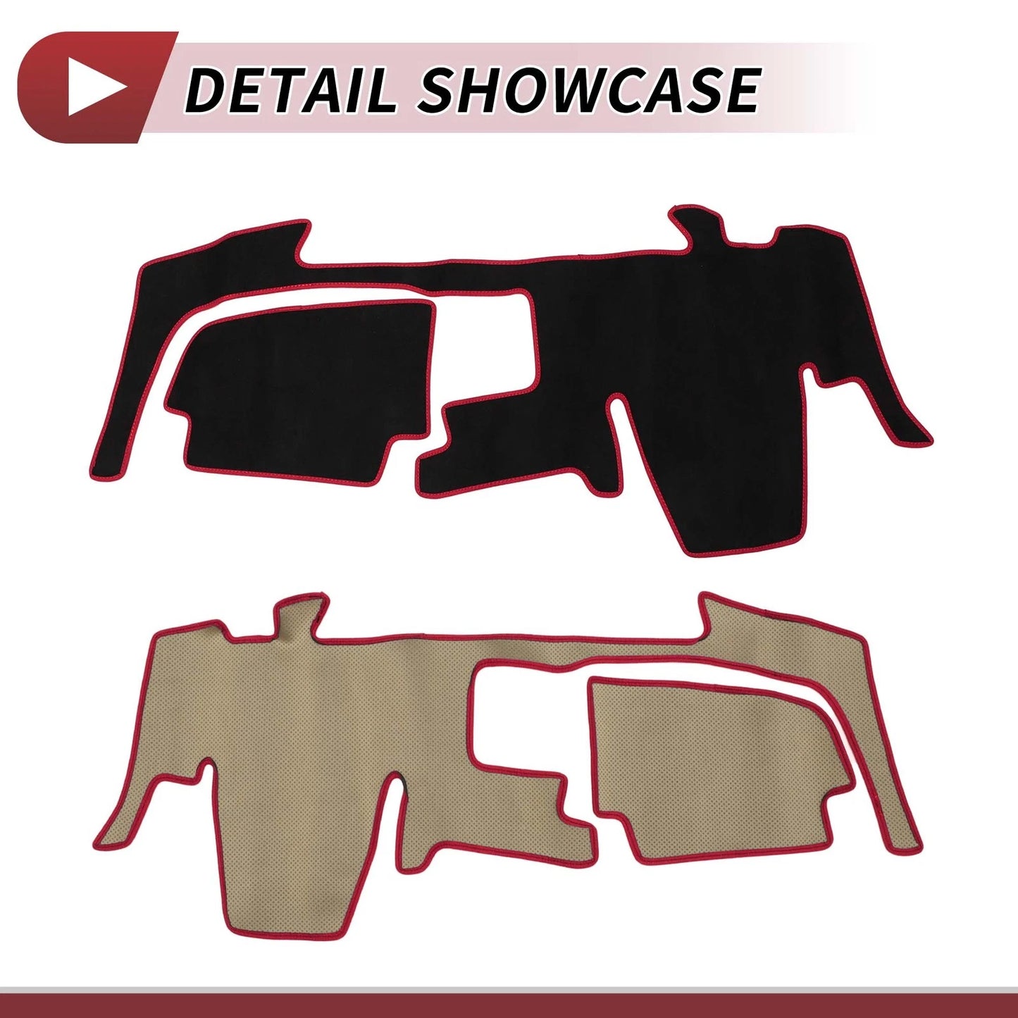 Dashboard Cover Mat for Nissan 40 Series B44A (2020-2024) Black Red