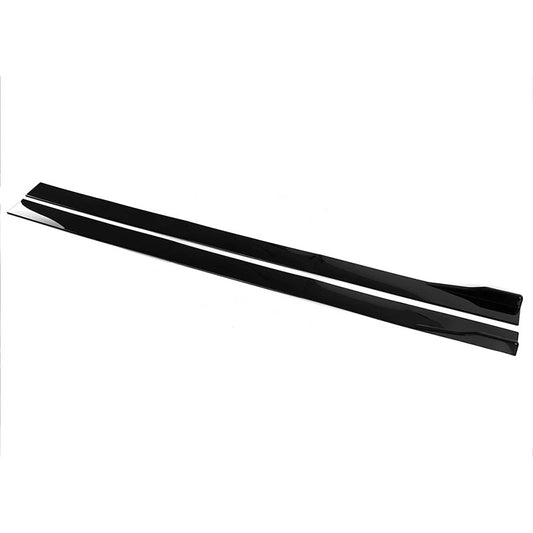 2 x 86.6" Gloss Black Side Skirt Extensions for Nissan GTR R33 R34 R35 (1995-2021)