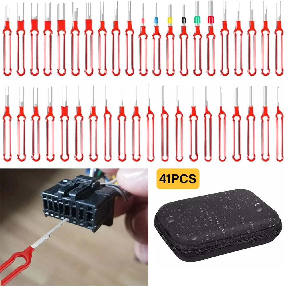 41 Pcs Wire Pin Ejector Connector Puller Tool for Car Terminal Removal