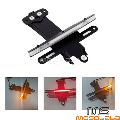 1X LED Brake Turn Signal License Plate Light Bracket for Harley Sportster S