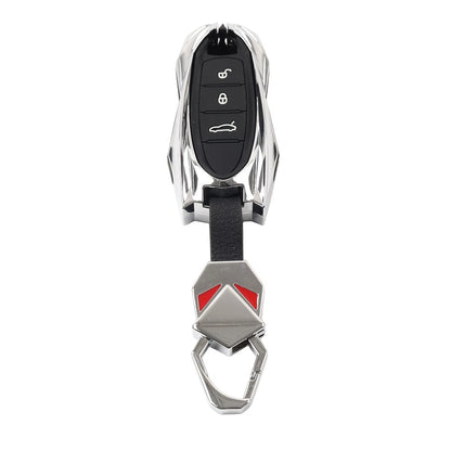 Remote Key Fob Case Cover for Porsche 718 911 Macan Cayenne Cayman Boxster