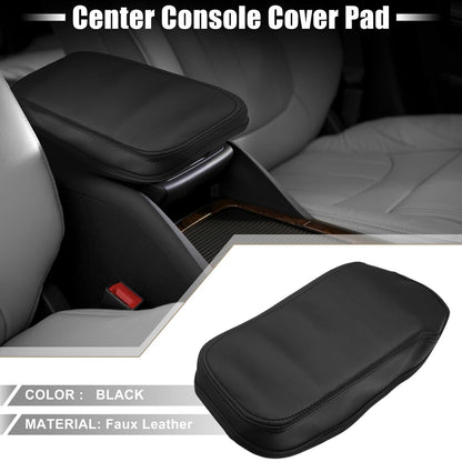 Black Armrest Seat Box Cover for Nissan Sentra (2013-2019)