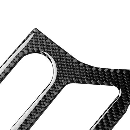 Soft Carbon Fiber Center Console CD Stereo Cover Trim For Ford Mustang 2015- 19