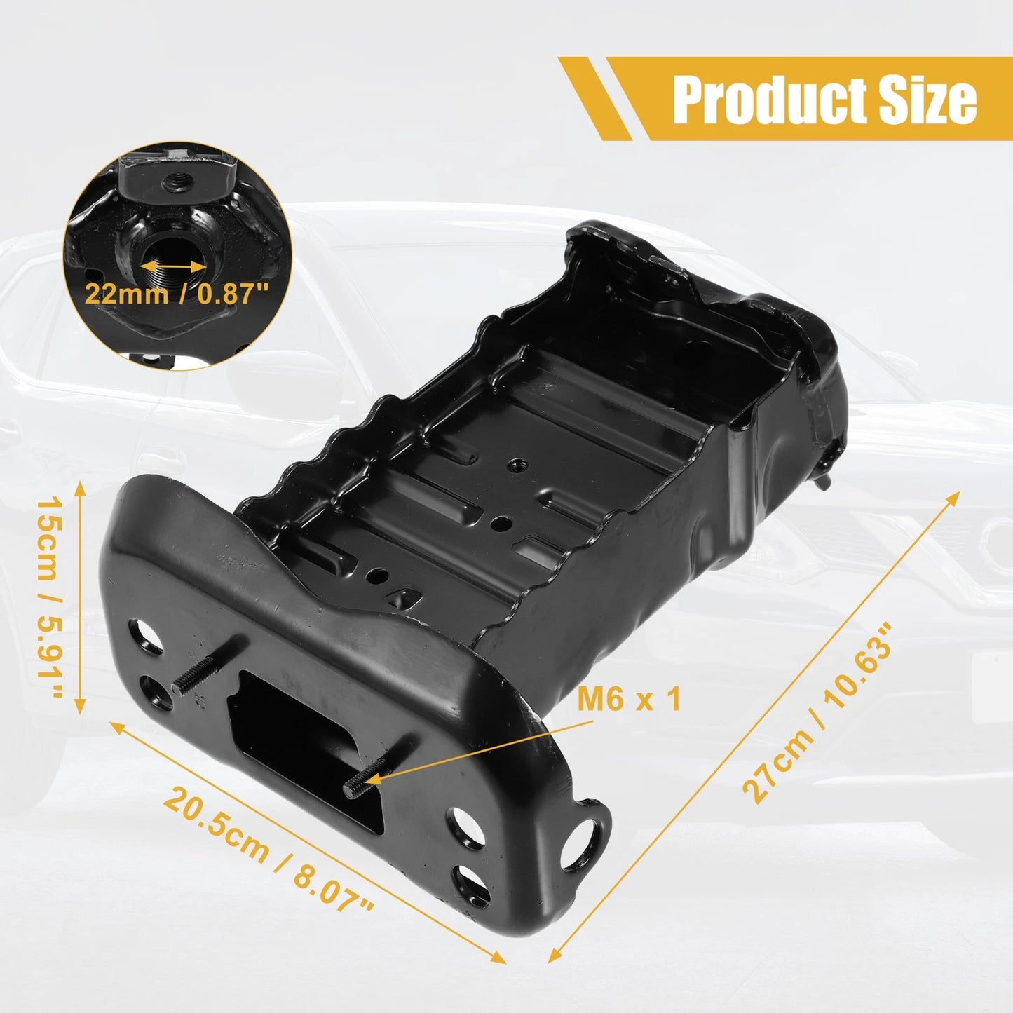 1 Pair Front Left Right Bumper Bracket for Toyota Yaris Base (2007–2012)