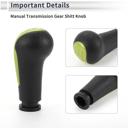 5-Speed Shift Knob for Chevrolet Spark Green Black Plastic