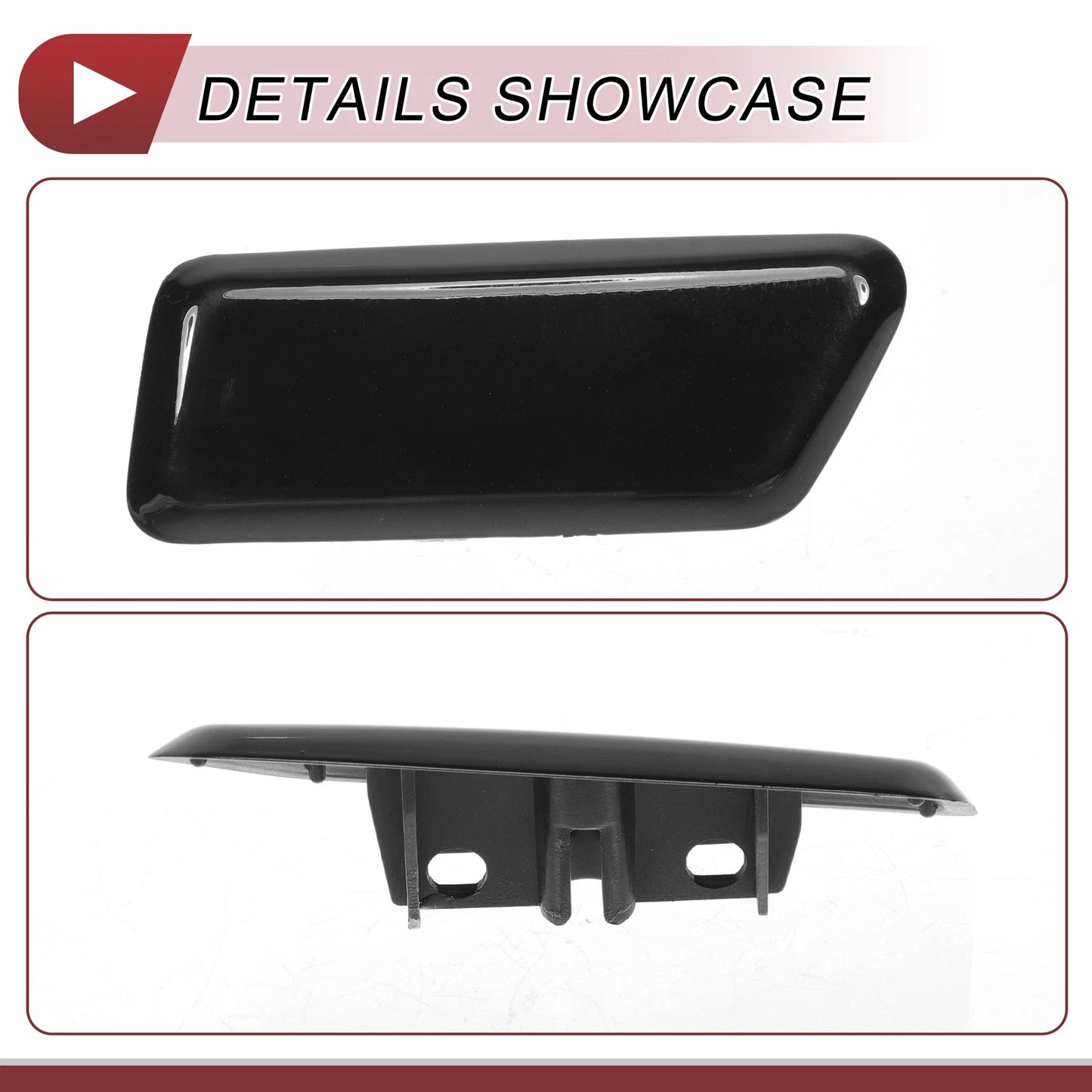 Washer Nozzle Cover Cap for Mitsubishi Outlander 2006-2018 Black