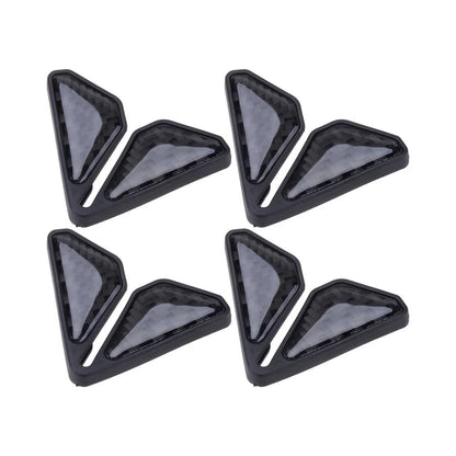 2 x Black Anti-Scratch Car Door Corner Protectors
