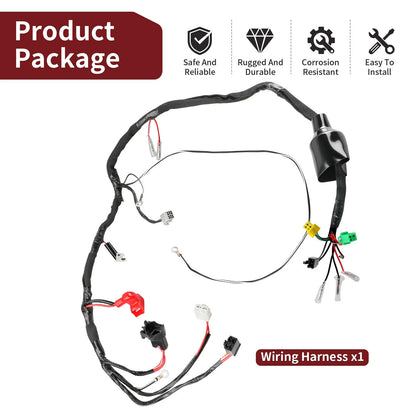 2x Wiring Harness 2x4 for Suzuki QuadSport LT80 (1989–1998)