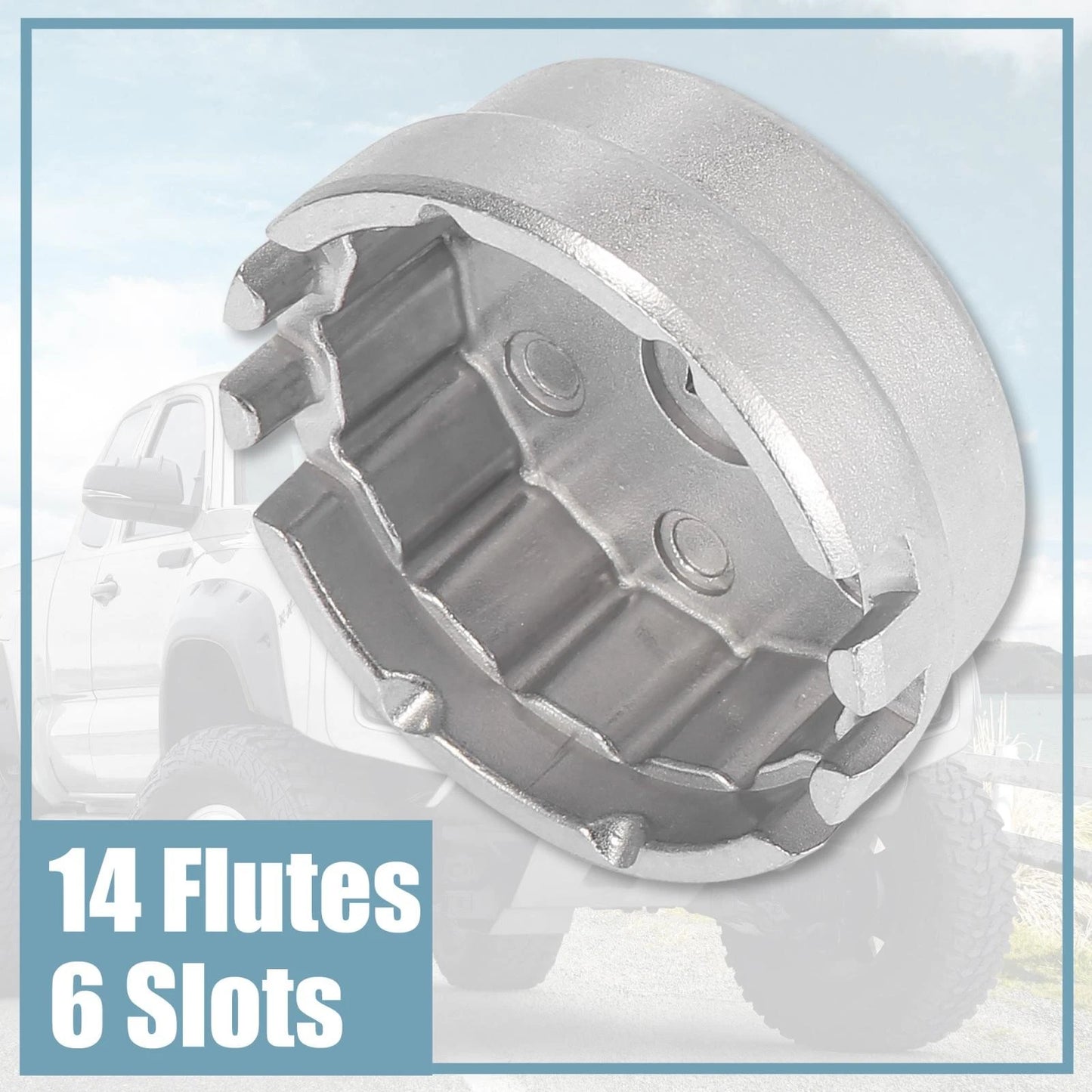 14 Flute Oil Filter Wrench 64.5mm Cap for Toyota