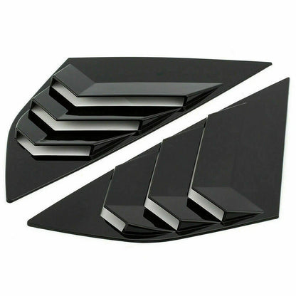 ABS Black Window Louvers Vent Cover for Ford Focus ST RS MK3 (2012–2018)