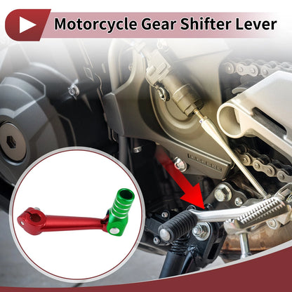 Red Green Silver Tone Folding Motorcycle Gear Shift Lever for Bosuer M5