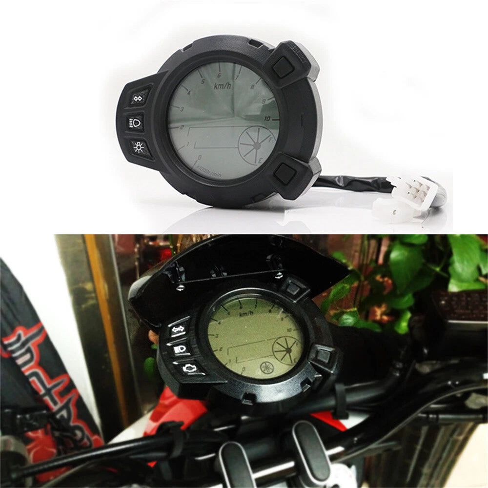 Multi-Function LCD Meter for Motorcycle Odometer Tachometer