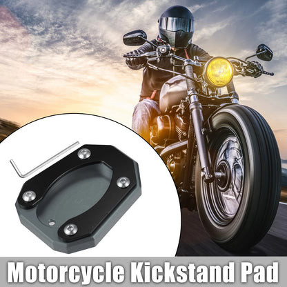 Kickstand Side Stand Plate Pad Titanium Tone for Kawasaki