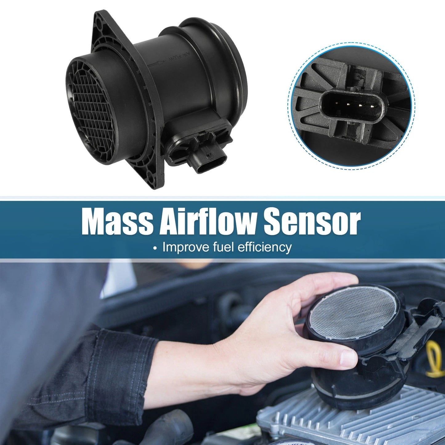 Mass Air Flow MAF Sensor for MINI Clubman R55 1.6 Cooper (2010-2014)